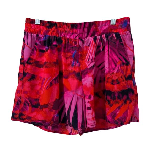 ANA‎ Fuchsia Tropical Shorts Womens Small Tropical Vacation Resort Wear - Picture 1 of 4